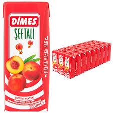DİMES MEYVE SUYU ŞEFTALİ 200 ML 27`Lİ