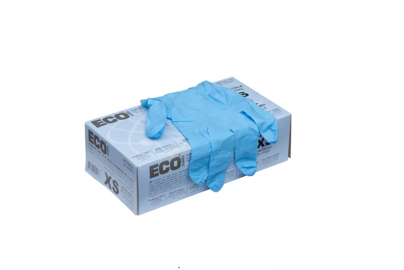 ECO MAVİ NİTRİL ELDİVEN X-SMALL (XS) 
