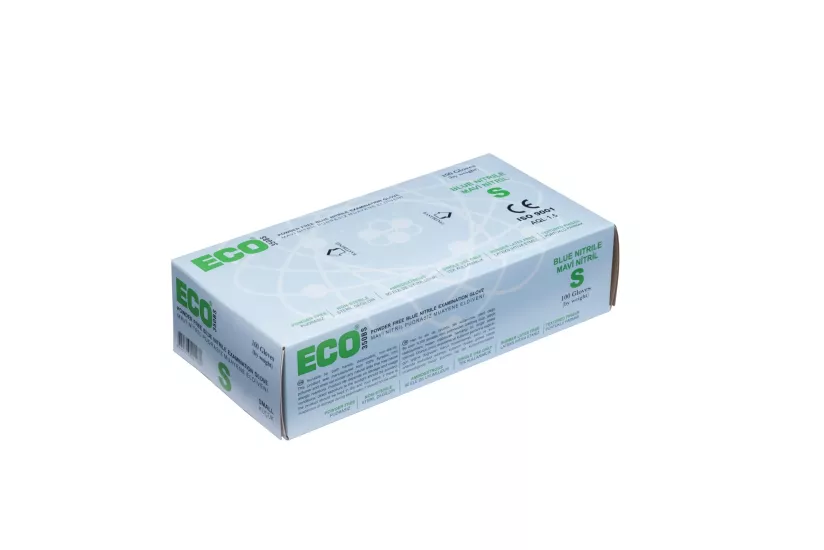 ECO MAVİ NİTRİL ELDİVEN SMALL (S) 