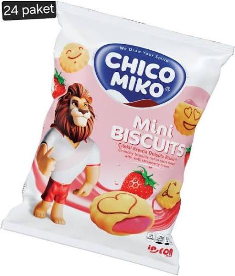 CHİCO MİKO ÇİLEK DOLGULU BİSKÜVİ 6X24